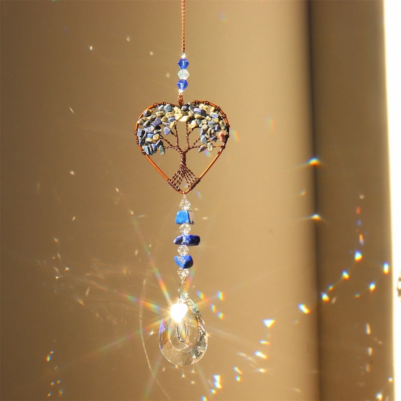 Romantic Heart-Shaped Crystal Pendant Charming Artificial Decoration for Home|Home Decor & Accessories