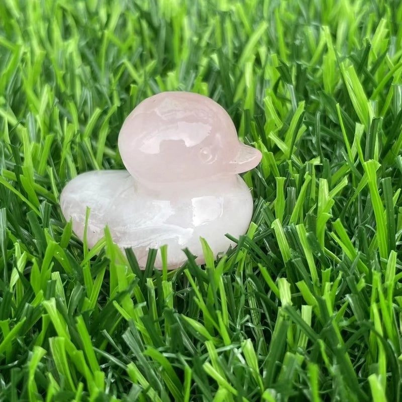 Retro Duck Natural Stone Ornament Cute Decorative Artificial Sculpture|Home Decor