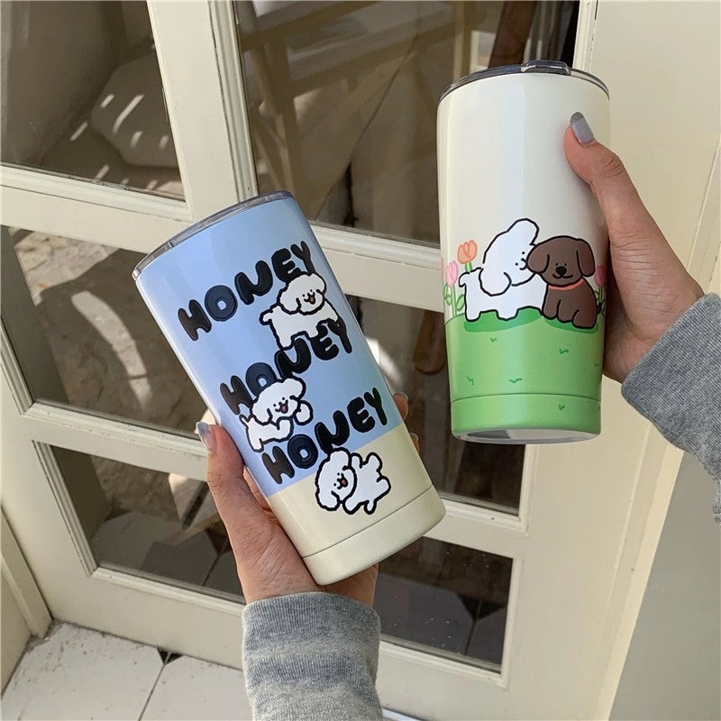 Adorable Animal Stainless Steel Thermos Bottle 304 Quality | Drinkware & Travel Mugs