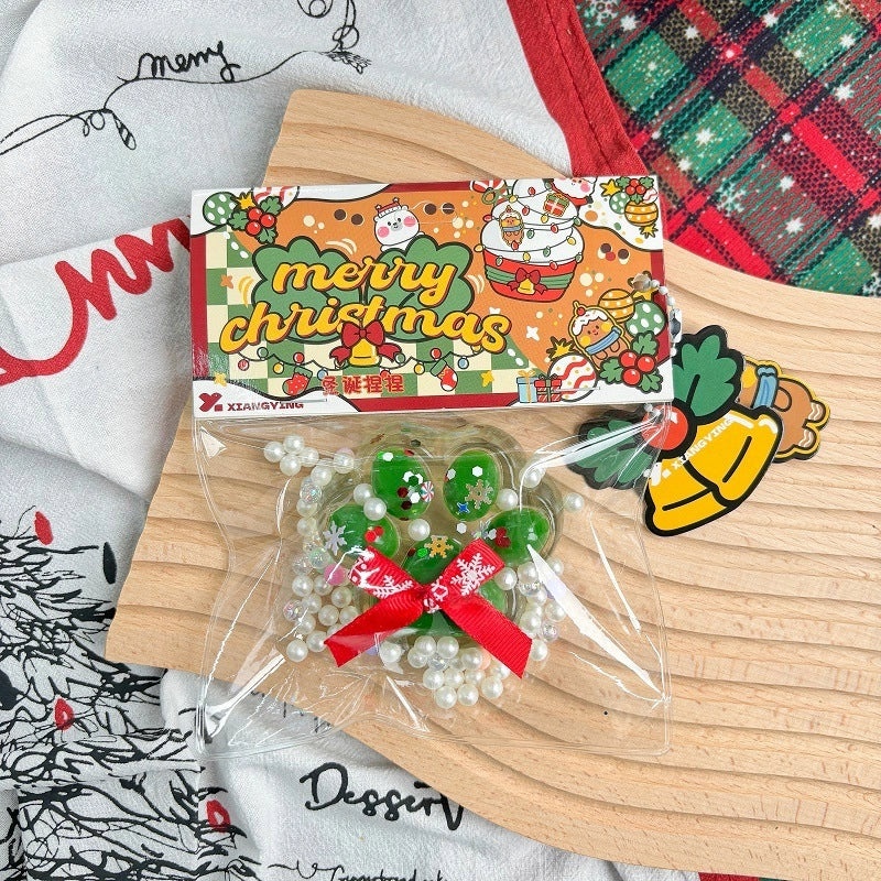 Christmas Tree Donut Fidget Toy Squeezing Stress Relief TPR Sensory Toy | Stress Relief Toys