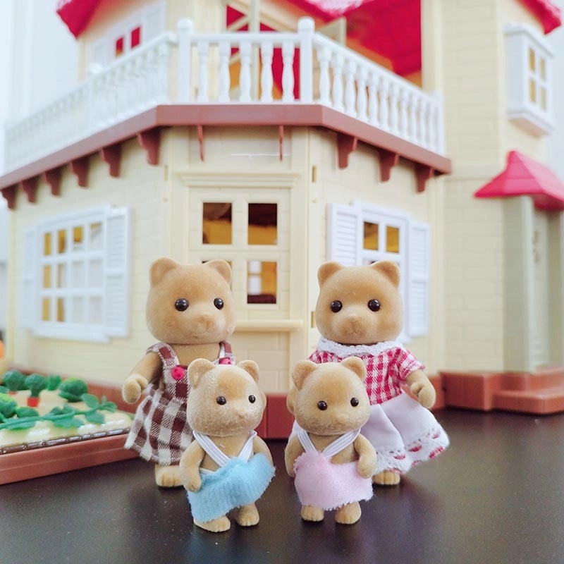 Cute Vinyl Doll Set Featuring Rabbit Squirrel and Bear Figures|Toys & Collectibles