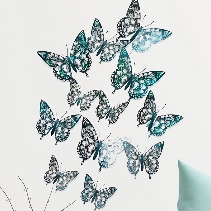 Elegant Iridescent Butterfly Wall Decal for Home Decor|Wall Stickers