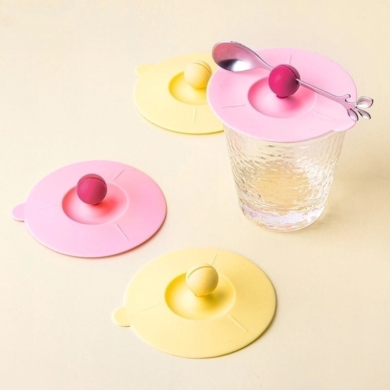 Silicone Cup Lid in Solid Color for Everyday Use|Drinkware Accessories