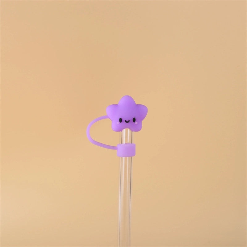 10mm Glass Straw Dust Cover Stainless Steel Cap for Large Diameter Straws Milk Tea Accessories|Drinkware Accessories