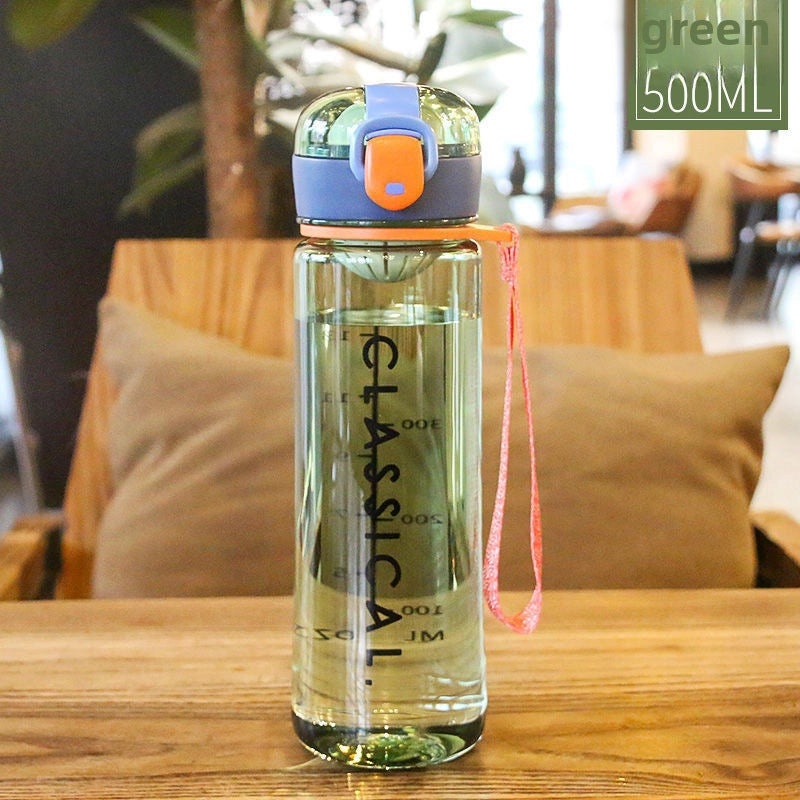 High-Capacity Plastic Sports Water Bottle with Bounce Lid | Sports & Outdoor Accessories