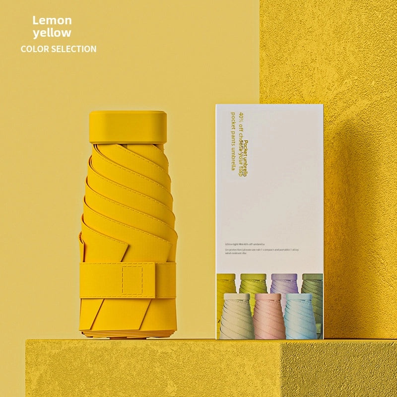 Ultra Light 60% UV Protection Folding Sun Umbrella for Women | Portable Pocket Sunshade with Custom Logo | Promotional Item | Fashion Accessories