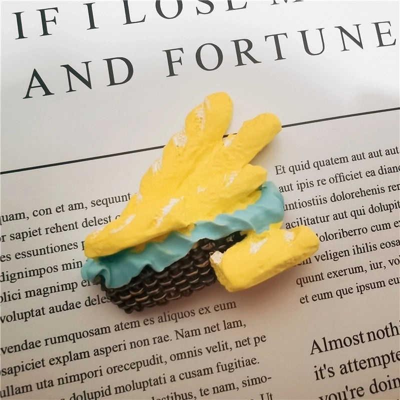 Adorable Pineapple Bread Cookie Fridge Magnet Made of Synthetic Resin|Home Decor & Kitchen Accessories