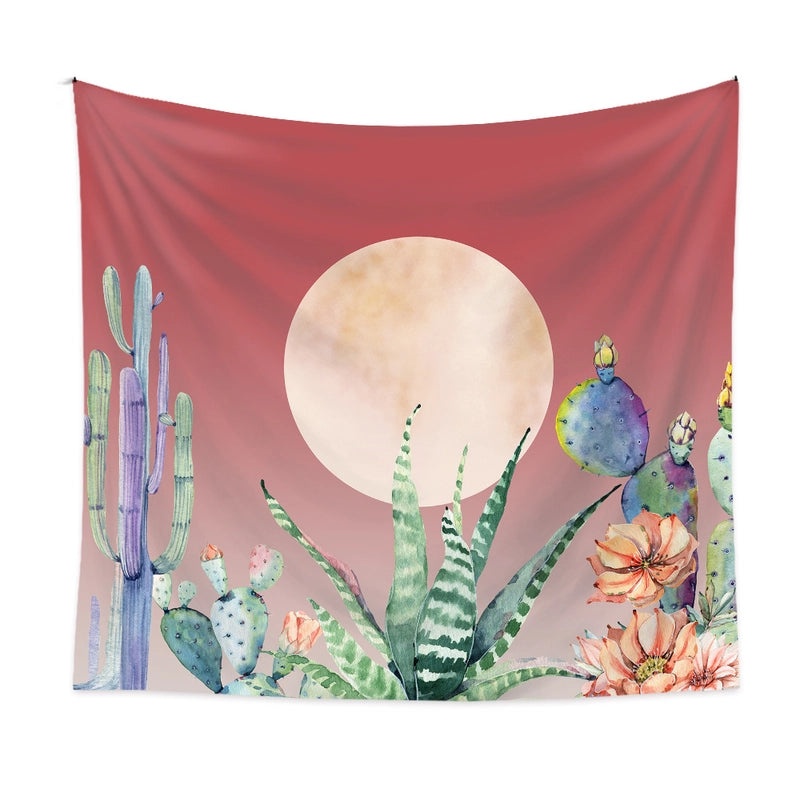 Bohemian Moon Phase Wall Hanging Tapestry | Home Decor