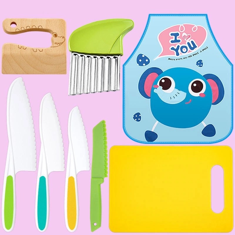 Plastic Cutting Board and Fruit Knife Set for Everyday Use | Kitchen Tools & Gadgets