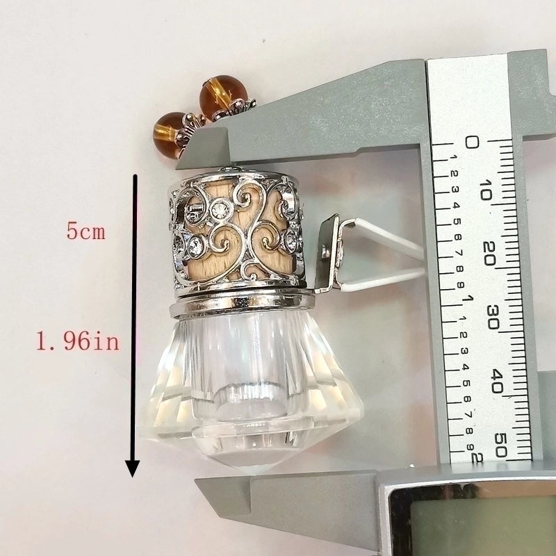 Colorful Transparent Geometric Crystal Car Air Vent Perfume Bottle Hanging Ornament|Car Accessories