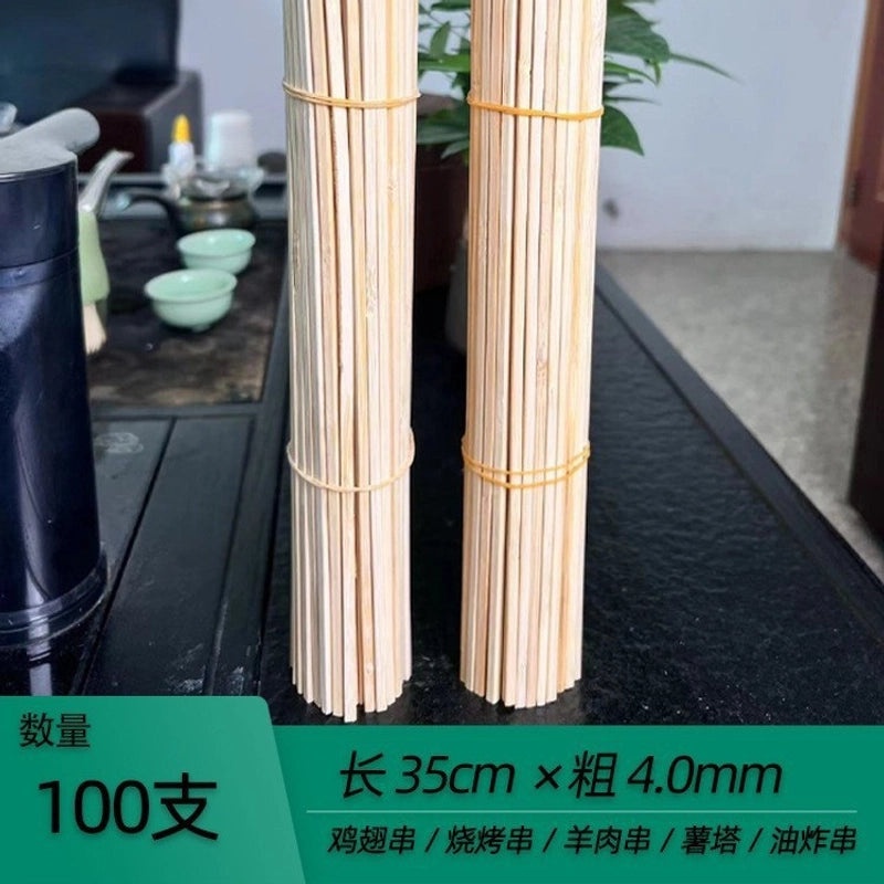Disposable Bamboo Skewers for BBQ Grilled Meat and Fruits | Kitchen & Dining Accessories