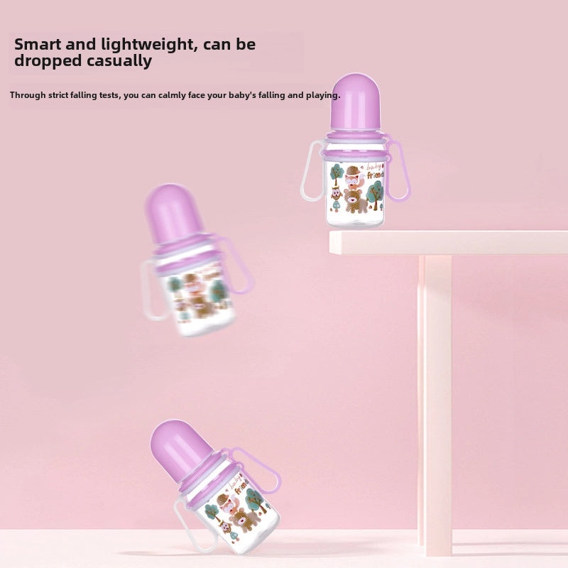 Baby Silicone Nipple Bottle with Handle | Baby Feeding Bottles & Cups