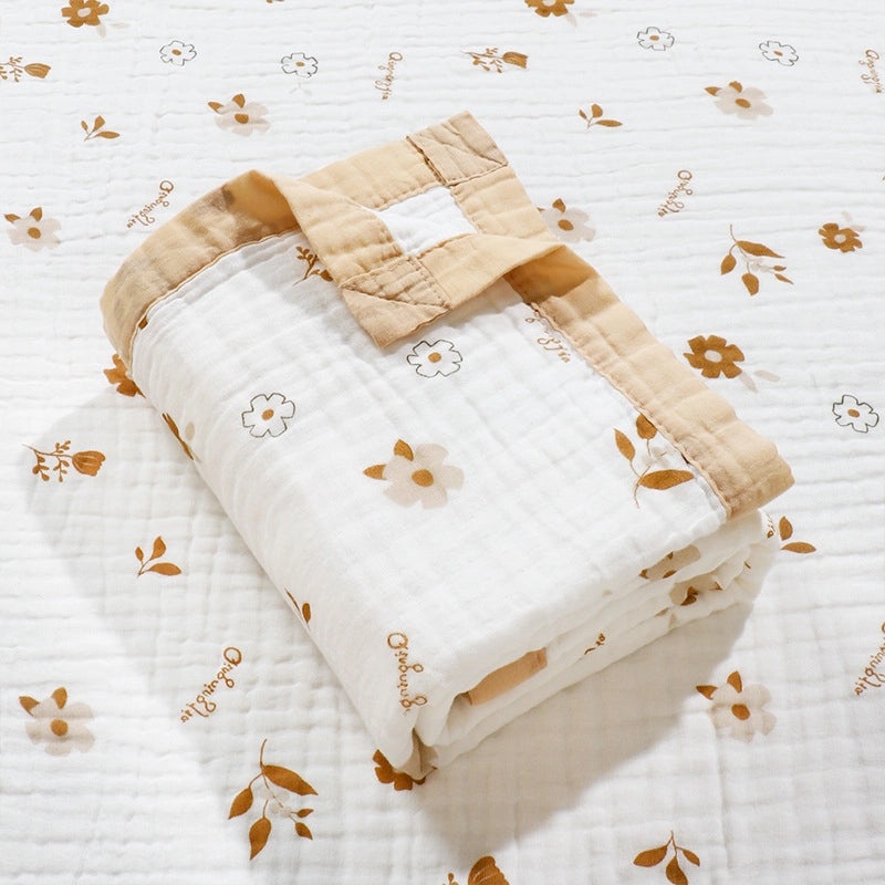 Newborn Baby Cotton Gauze Hooded Bath Towel Blanket Soft Absorbent Baby Bath Wrap|Baby Bath Towels & Accessories