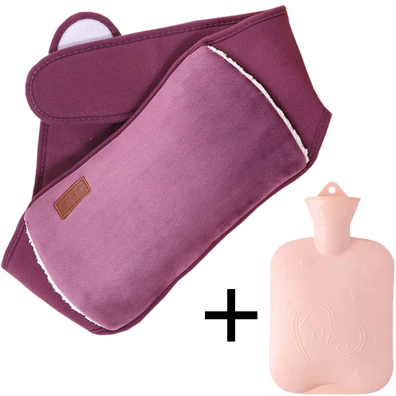 Plush Hot Water Bag with Protective Belt for Waist and Hands Warmth | Home & Personal Care