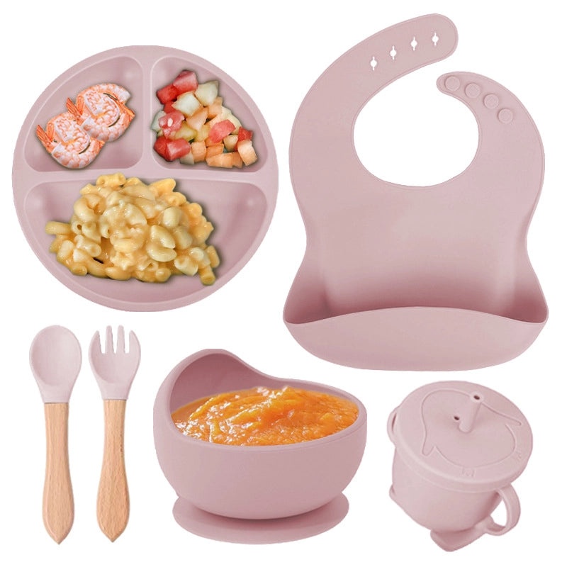 Baby Silicone Tableware Set for Toddlers | Baby Feeding Supplies