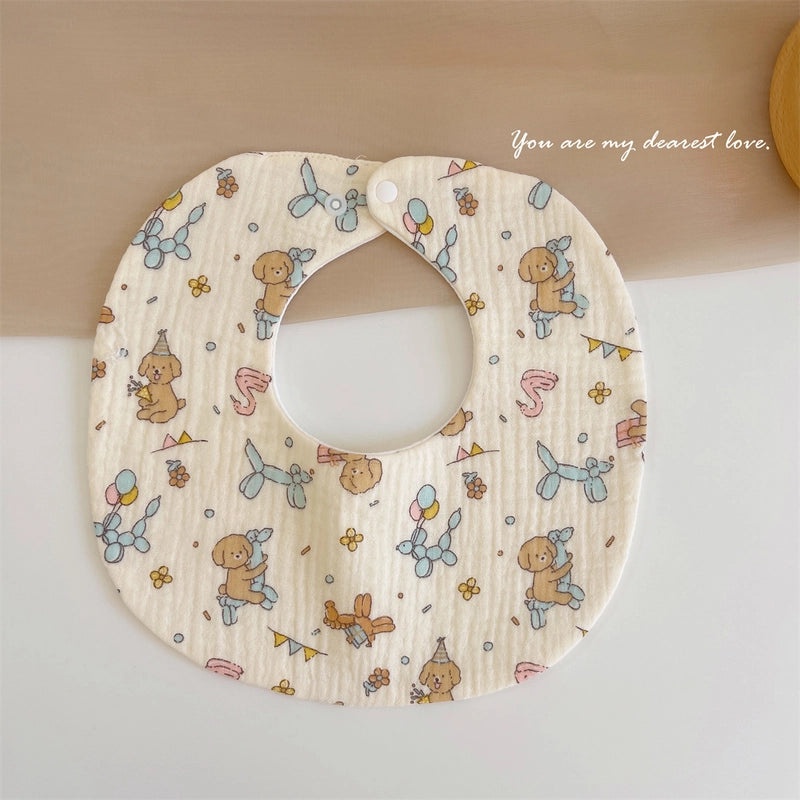 Baby Soft Cotton Gauze Newborn Bib Waterproof Absorbent Scarf for Autumn Winter|Baby & Kids Accessories