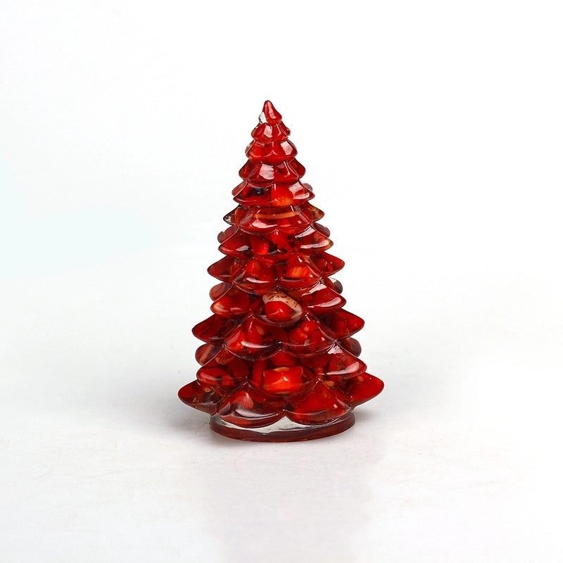 Minimalist Synthetic Resin Christmas Tree Ornaments | Holiday Decorations