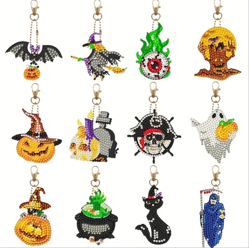 DIY Diamond Painting Keychain 1012 Pieces Variety Platform Explosions Design | Keychains & Accessories