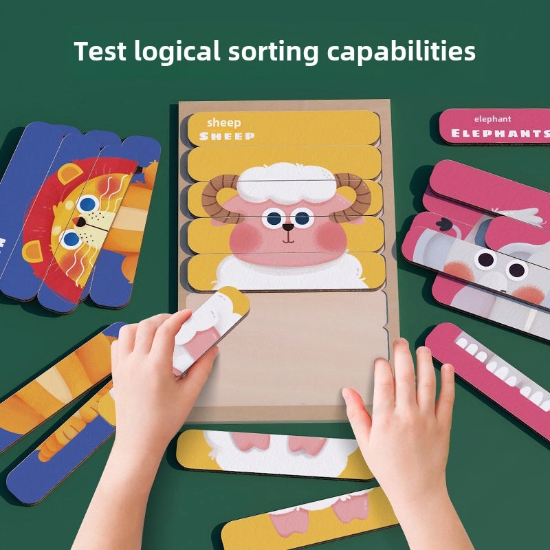 3D Animal Matching Puzzle for Kids | Early Education Toys