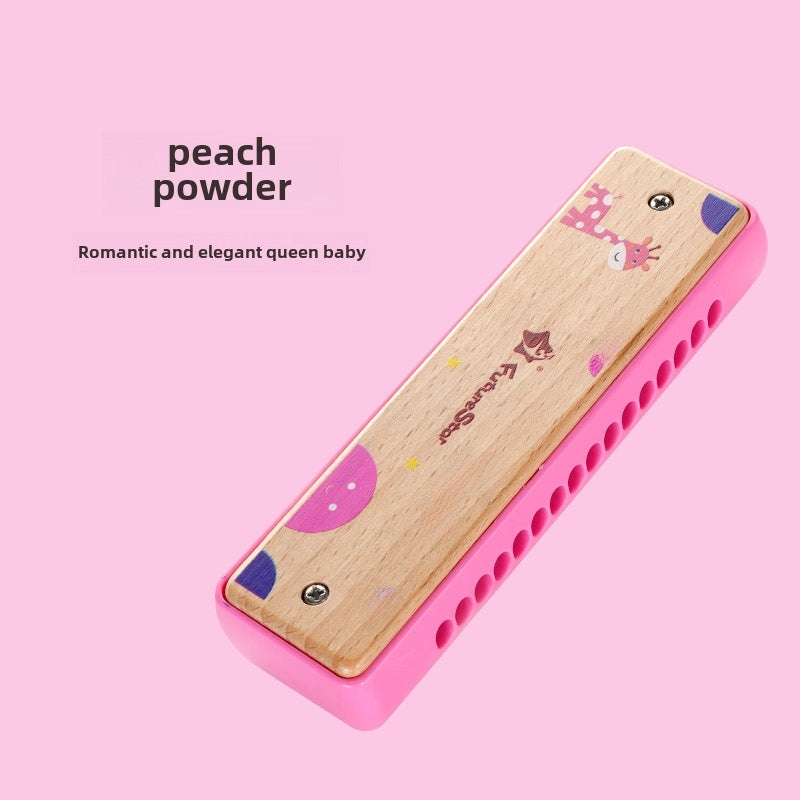Wooden 16-Hole Polyphonic Harmonica for Kids | Musical Instruments & Accessories