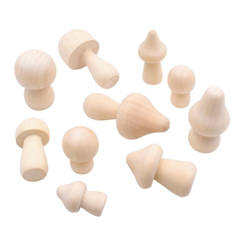 Handcrafted Wooden Mushroom DIY Toy for Kids | Kids Crafts & DIY Toys