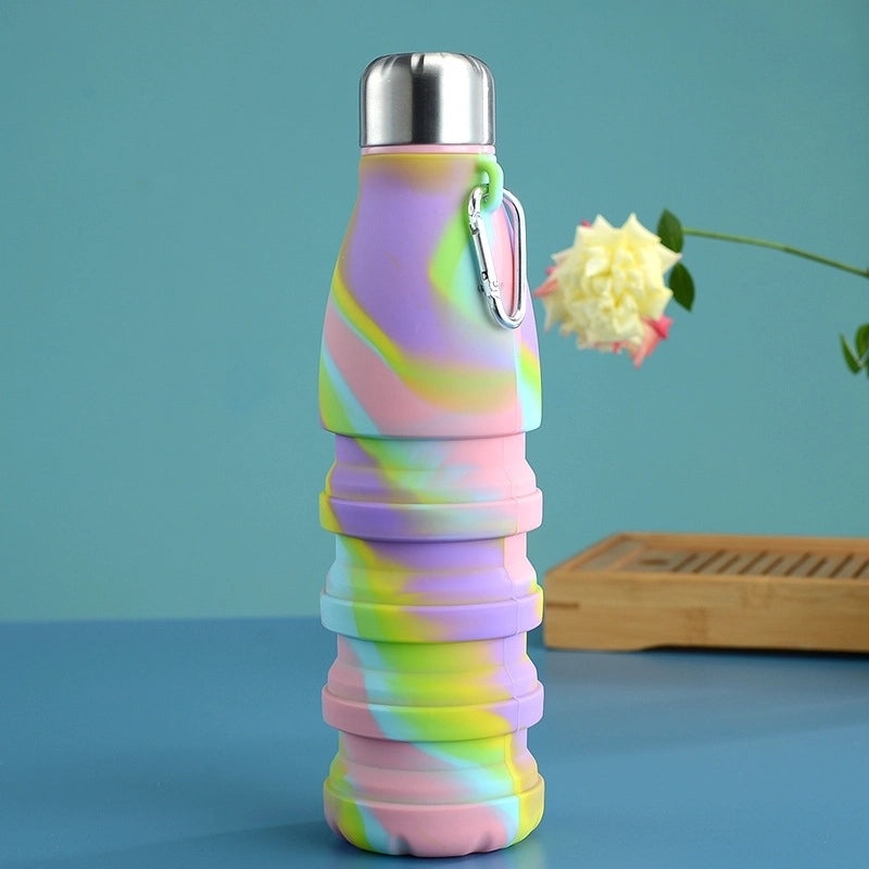 Stylish Solid Color Silicone Water Bottle 1 Piece | Drinkware & Accessories