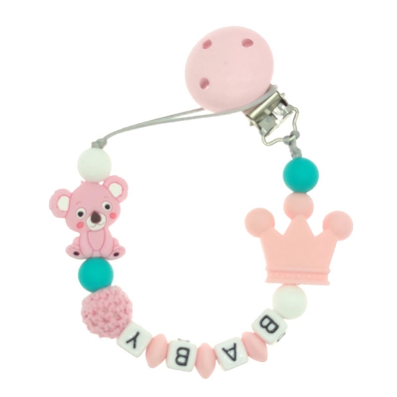 Silicone Koala Pacifier Clip Baby Teether Anti-drop Chain Molar Teething Accessory|Baby Supplies