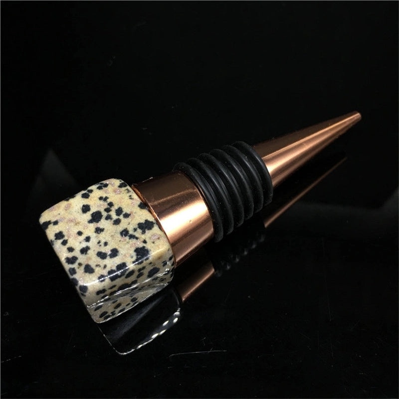 Modern Geometric Metal Wine Bottle Stopper | Kitchen & Dining Accessories