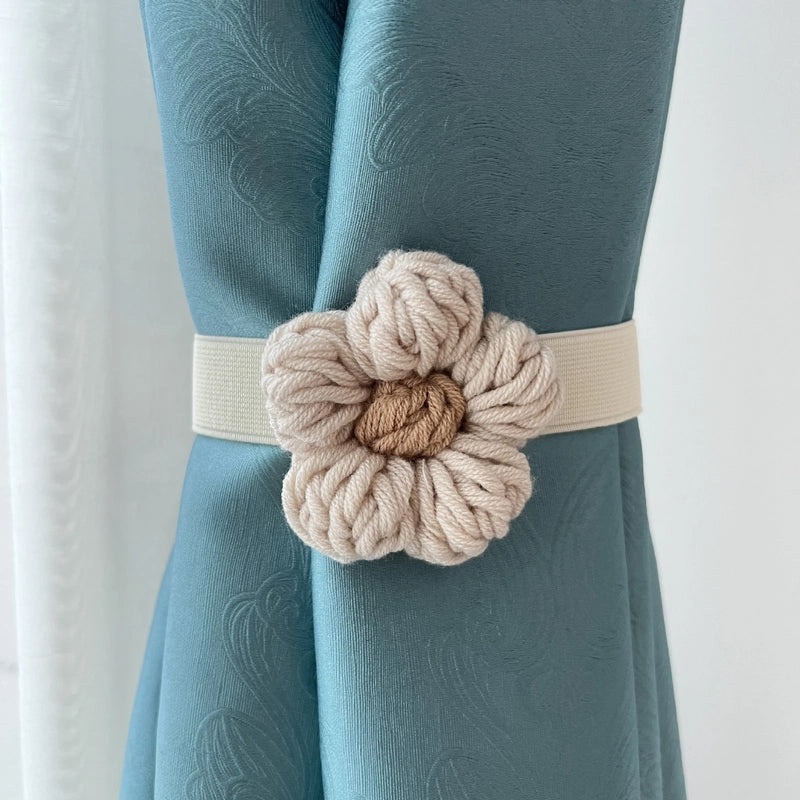 Casual Floral Polyester Curtain Tiebacks for Window Decor|Home Decor & Window Treatments