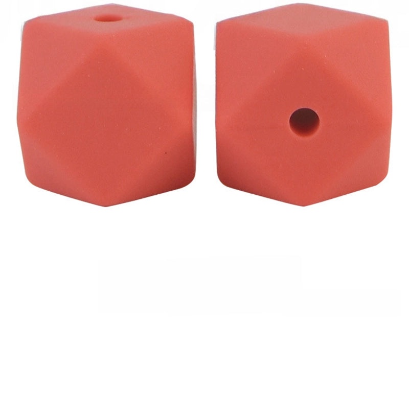 17mm Silicone Octagonal Beads for Pacifier Chains DIY Accessories | Baby & Mom Essentials
