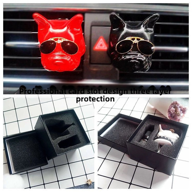 Creative Dog Head Car Air Freshener Clip | Car Accessories