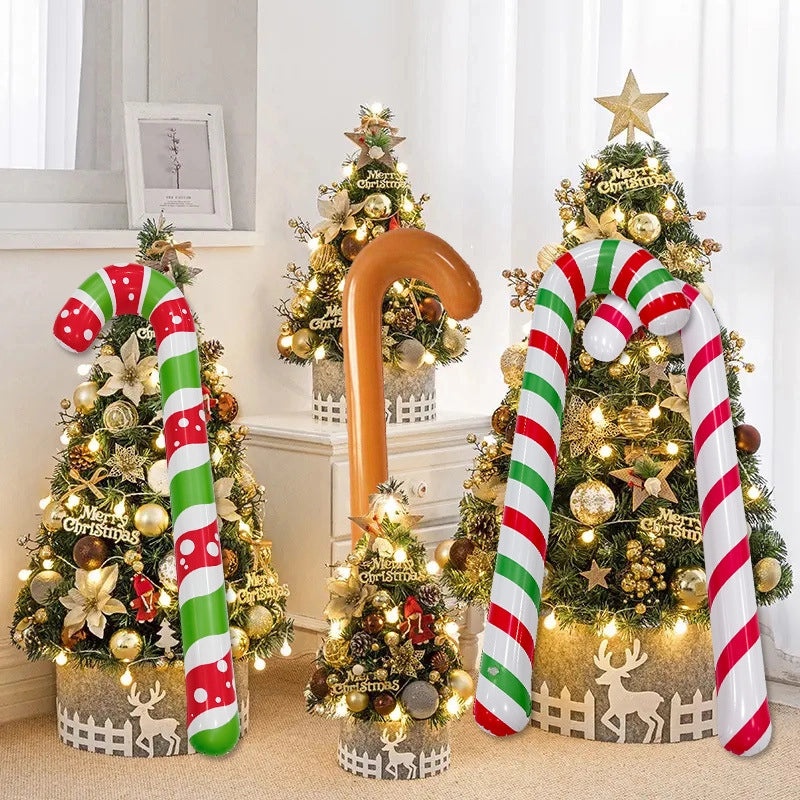 圣诞节派对装饰道具加厚PVC仿真助行器充气互动玩具|节日派对装饰用品