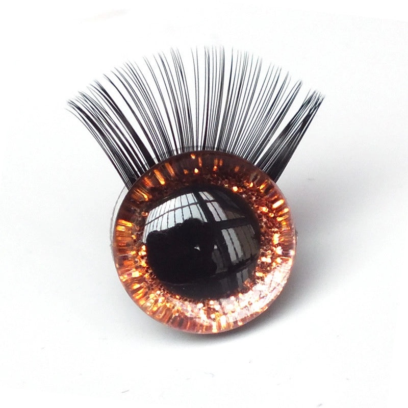 3D Glitter Eye Plush Toy with Eyelashes | Decorative Eye Accessories