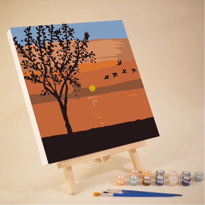 10-12 Color High Quality Pigment Set for DIY Digital Oil Painting Landscape | Painting Supplies