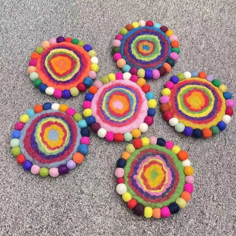 Adorable Multicolor Wool Felt Accessory 1 Piece | Handmade Jewelry Accessories