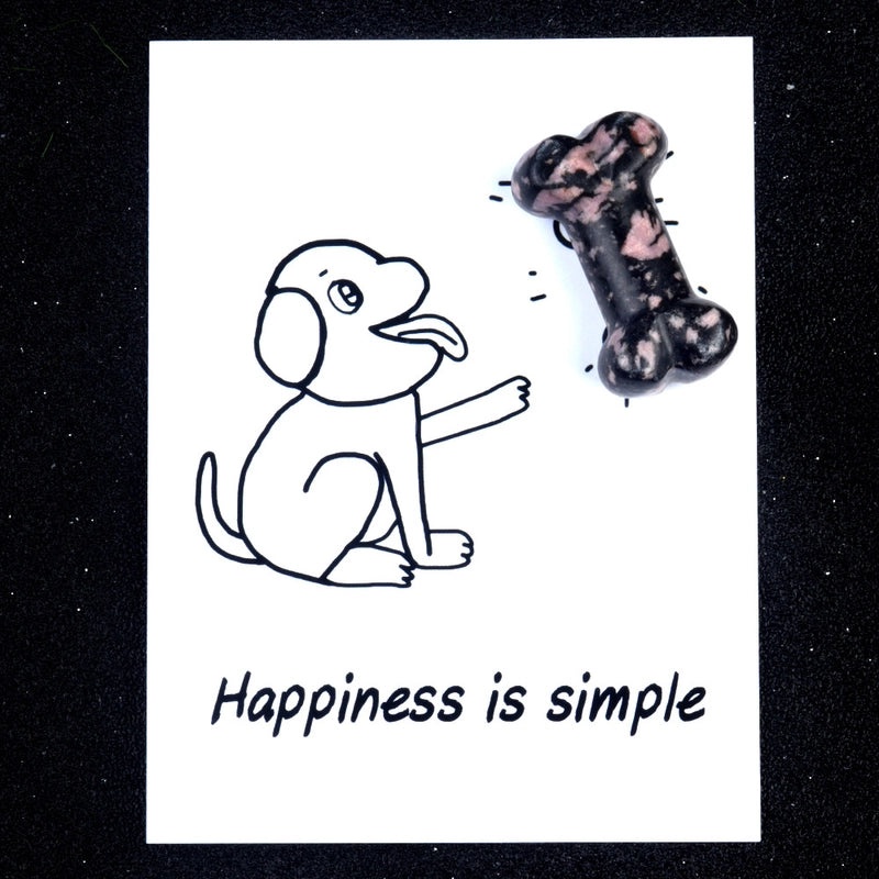 Minimalist Dog Bone Agate Pendant Unisex Jewelry Natural Stone Gemstone Accessories|Jewelry & Accessories