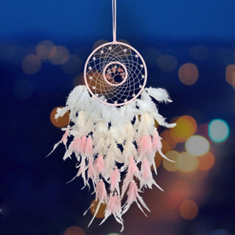 Elegant Geometric Feather Dreamcatcher Wall Art for Casual Home Decor | Wall Art & Decor