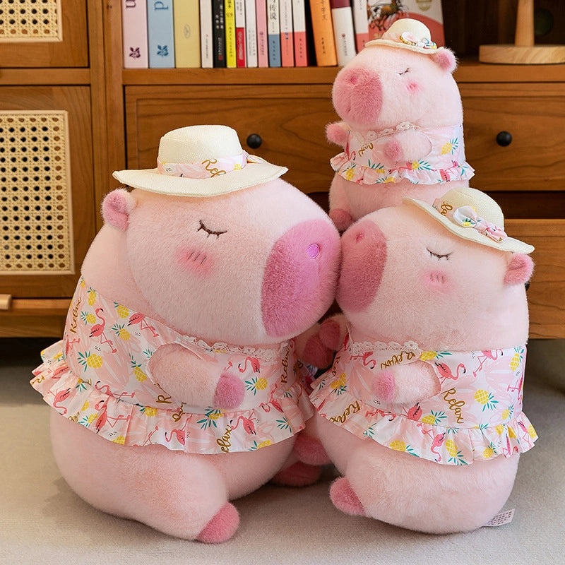 Cute Pink Capybara Plush Toy for Girls Summer New Sports Doll|Toys & Games Plush Toys