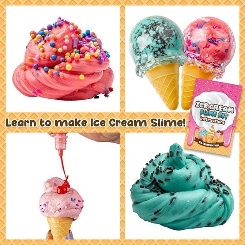 DIY Slime Kit for Handmade Ice Cream Puzzle Science Experiment Decompression | Educational Toys & Kits