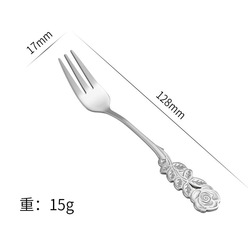 Elegant Floral Stainless Steel Spoon for Casual Glam Use 1 Piece|Kitchen & Dining Utensils