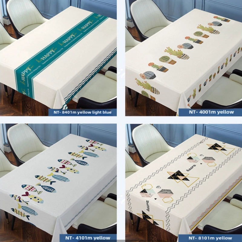 Waterproof Disposable Annual Fish Tablecloth Cover for Coffee and Garden Tables|Home & Garden Tablecloths