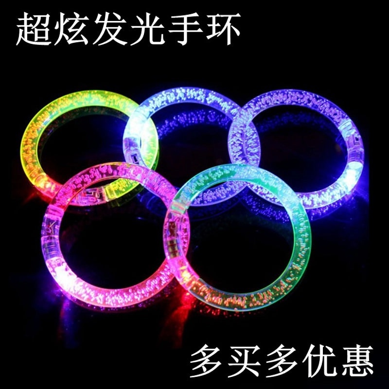 Colorful Acrylic Luminous Bangle Bracelet | Fashion Jewelry