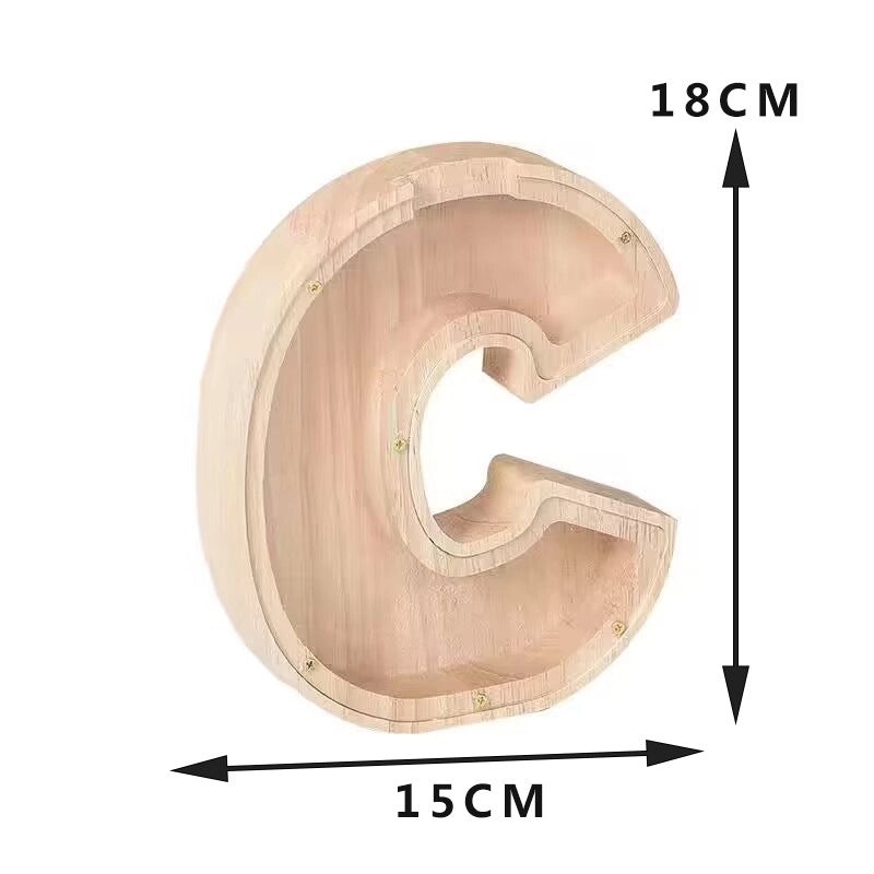 Piggy Bank Wooden Letter Toy for Kids | Educational Wooden Toys
