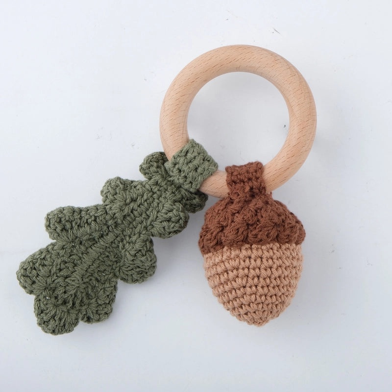 Baby Crochet Animal Rattle Soft Knitted Cartoon Doll Teething Toy for Infant Comfort|Baby Toys & Teethers