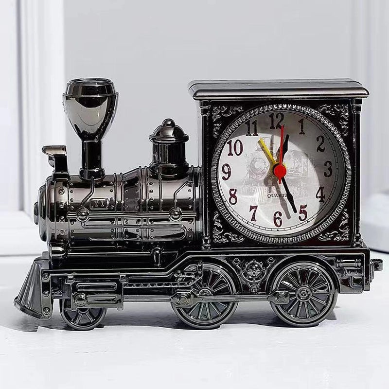 Retro Musical Instrument Train Bicycle Plastic Alarm Clock Decorative Ornament|Home Decor & Clocks