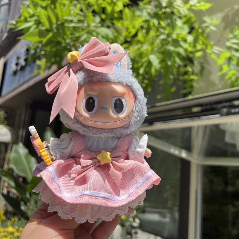 17cm Labu Sweet Wedding Princess Dress Blind Box Macaron Keychain Pendant|Accessories Keychains & Bag Charms