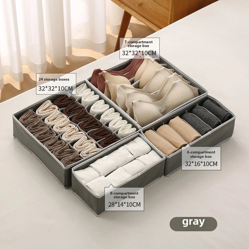 CH Underwear Storage Organizer Set 4pcs Thick Fabric Drawer Boxes for Socks Bra Household Use|Home Storage & Organization