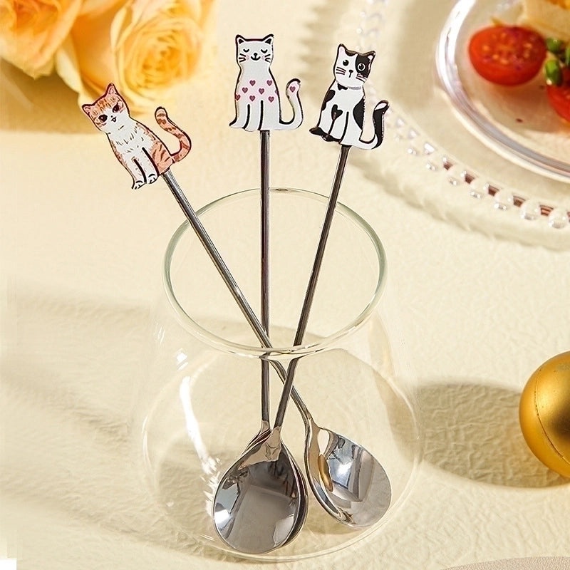 Adorable Cartoon Stainless Steel Spoon Single Piece | Kitchen Utensils & Cutlery