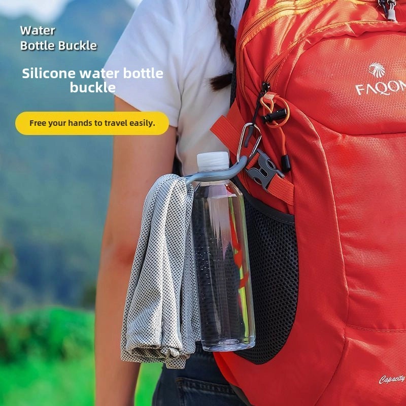Portable Water Bottle Hanging Buckle Clip Outdoor Travel Hands-Free Beverage Holder | Outdoor Accessories