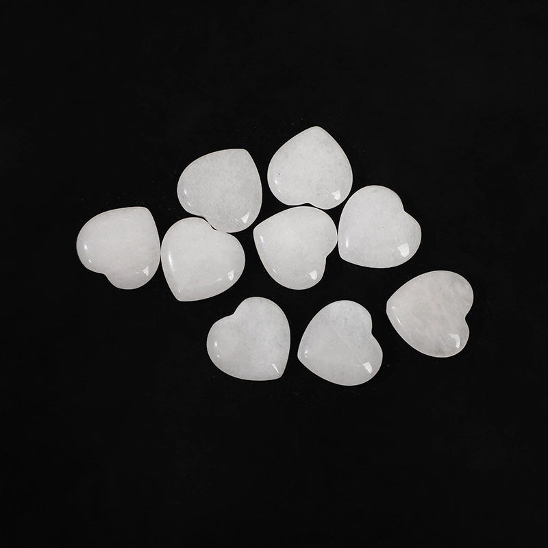 Pink 20mm Heart-Shaped Amethyst Crystal Ornament | Jewelry & Accessories